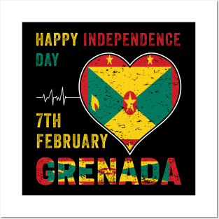 Grenada 50th Independence Day Grenadian Pride Grenada Flag Posters and Art